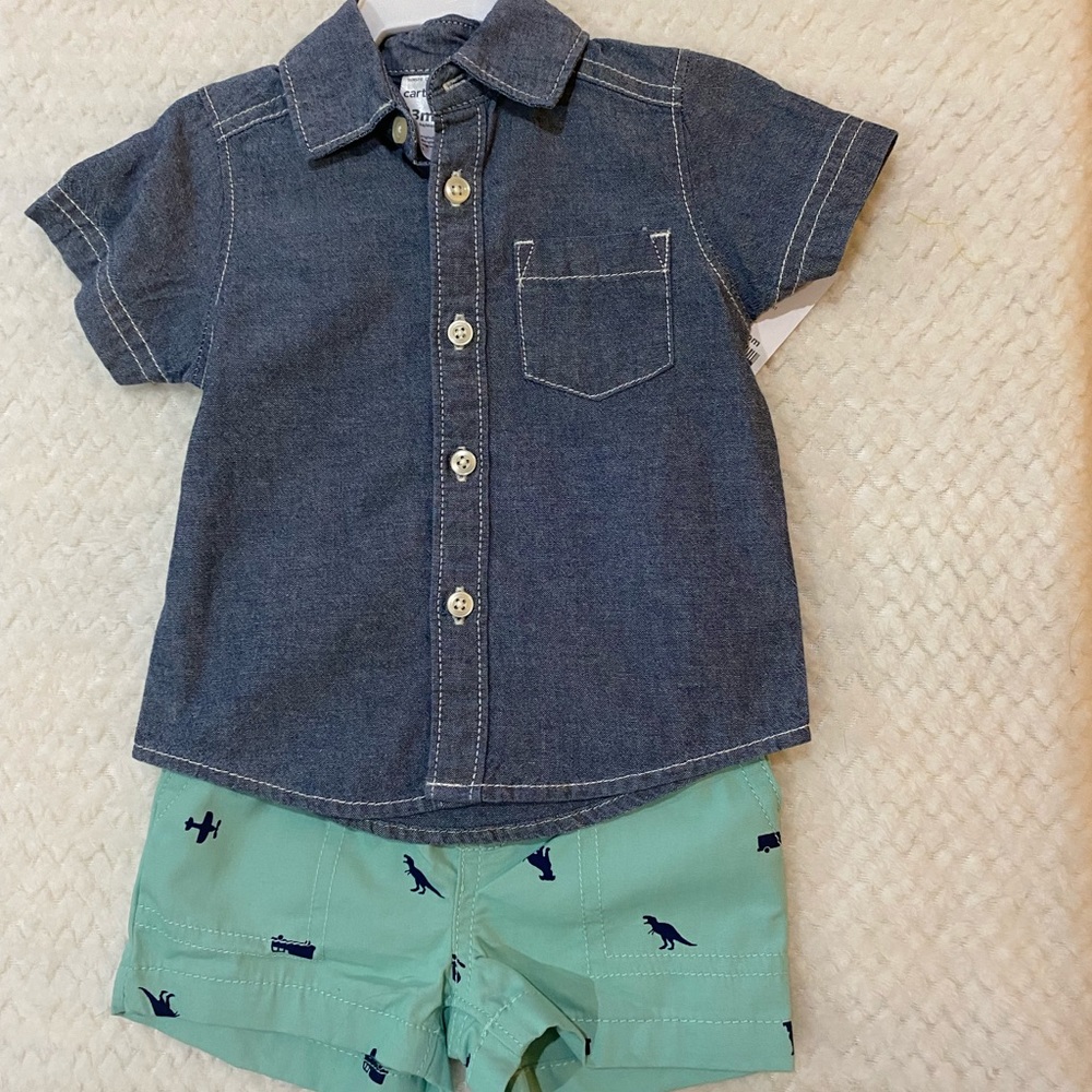 Carter’s baby two piece outfit, 3M